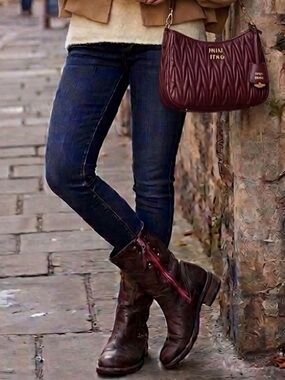 Women's Brown Leather Boots